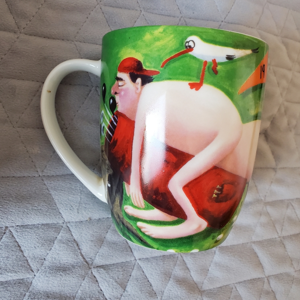 Maxwell & Williams: 19th Hole - Porcelain 14 oz. Coffee Mug by Sue Janson 2008